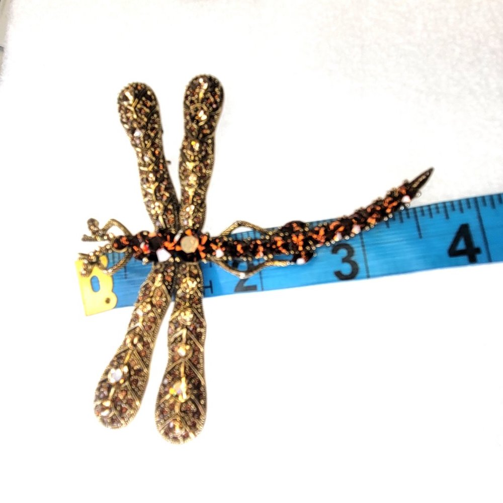 Large Dragonfly Statement Brooch - image 7